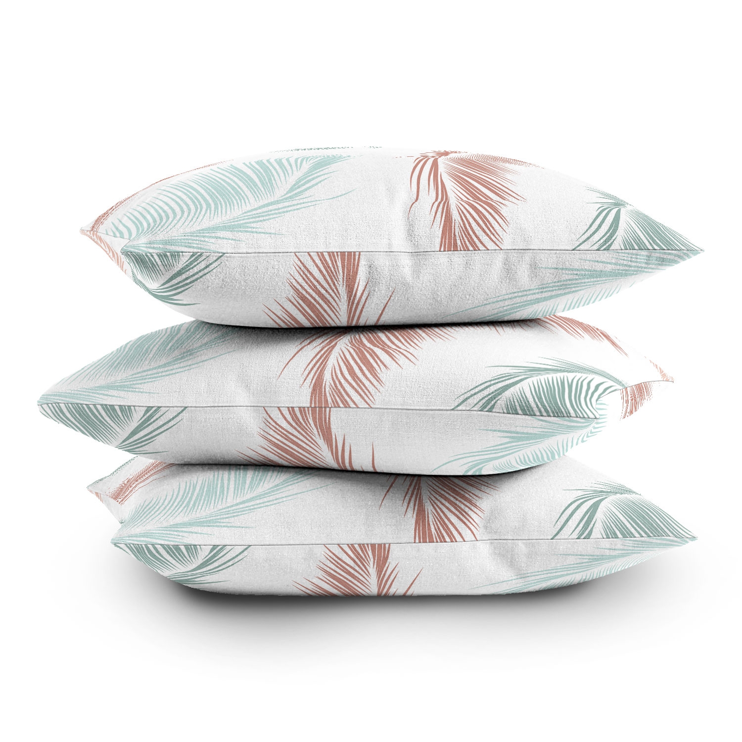 Tropical Palm Leaves V2 by Kelly Haines - Indoor Throw Pillow 20" x 20" Cover Only - Image 3