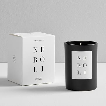 BCS Noir Boxed Candle, Black + White, Hinoki Cypress - Image 3