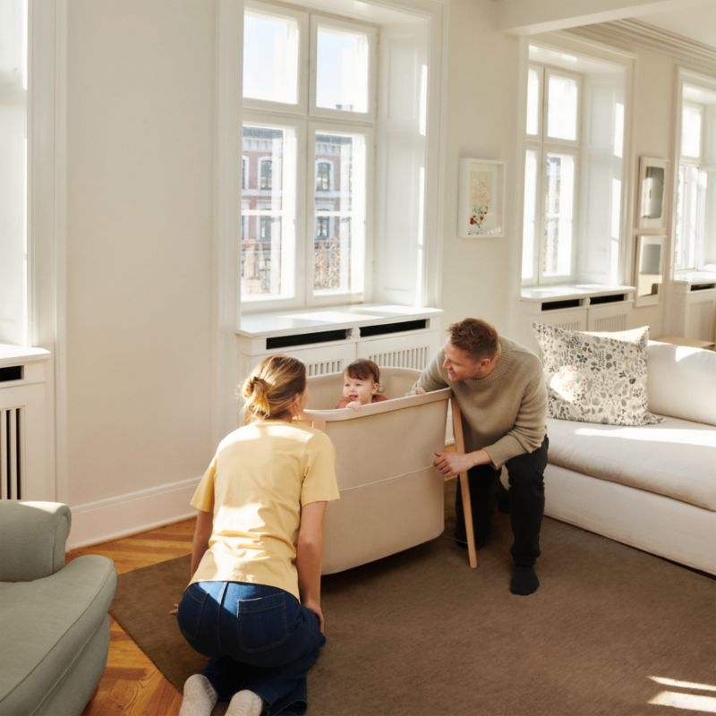 Stokke ® Snoozi ™ Sandy Beige Adjustable Baby Bassinet - Image 4