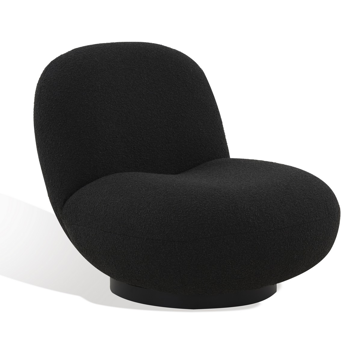 Stevie Boucle Accent Chair - Black - Image 0