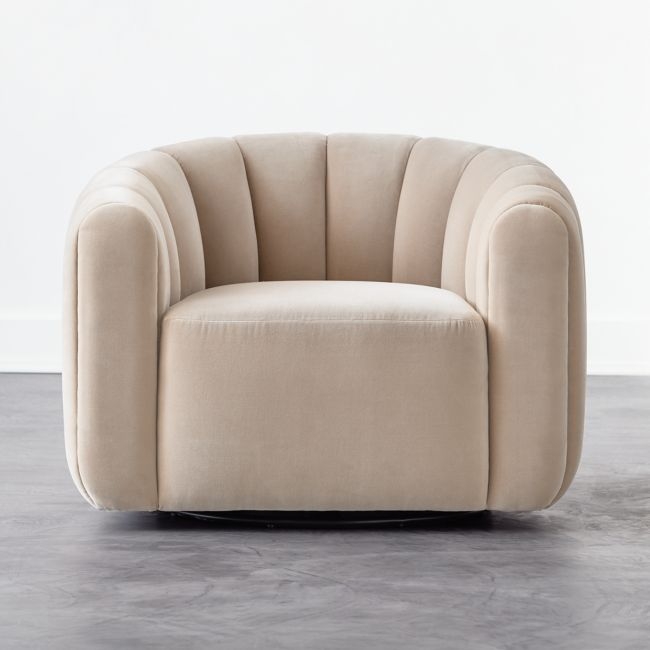 Fitz Grey Swivel Chair - Image 0