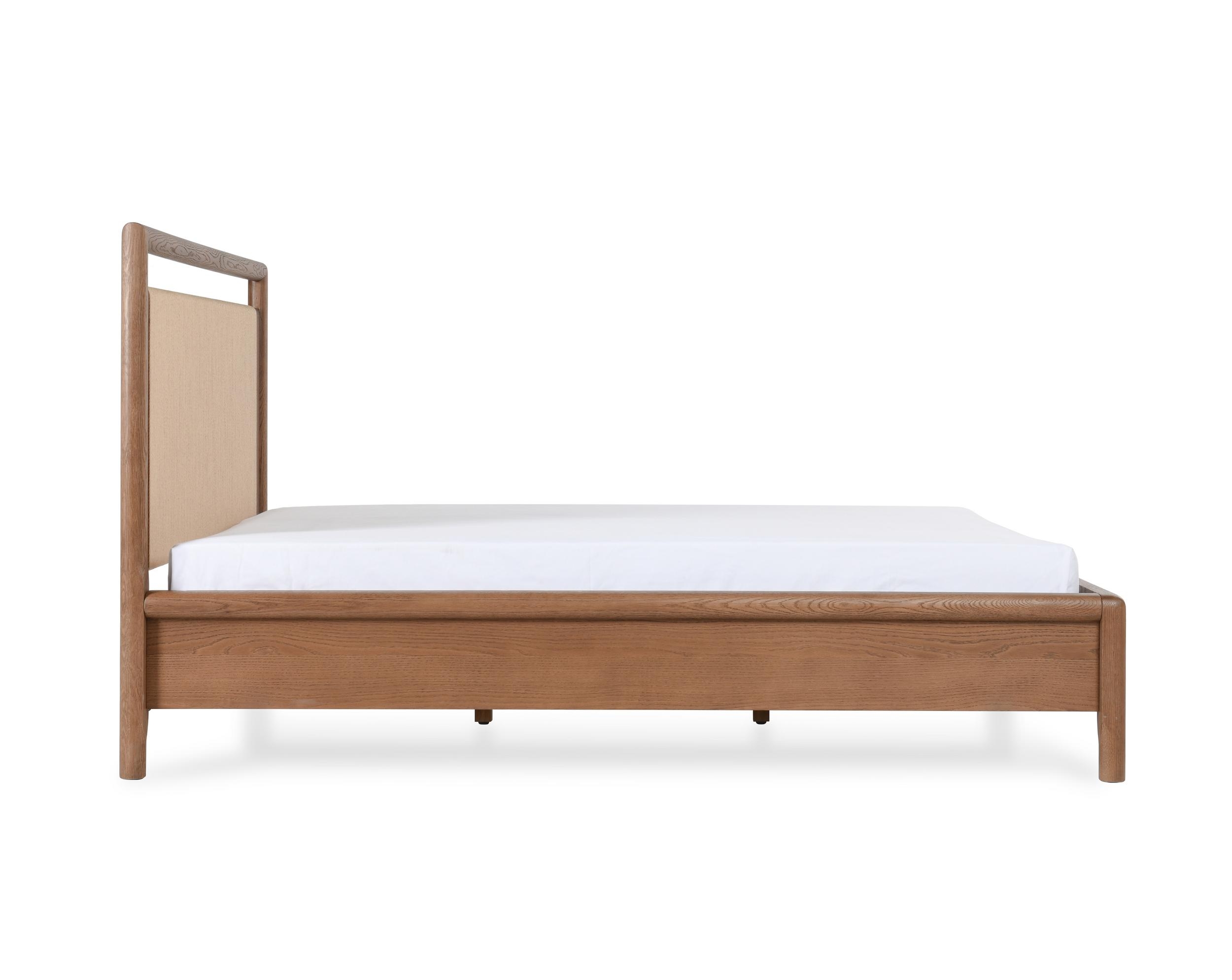 Corda Oak Wood Cal King Bed Brown/Natural - Image 6