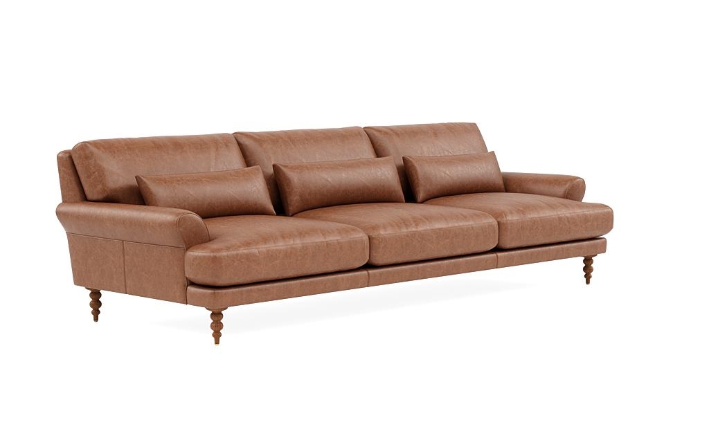 Maxwell Leather 3-Seat Sofa by Apartment Therapy - Image 1