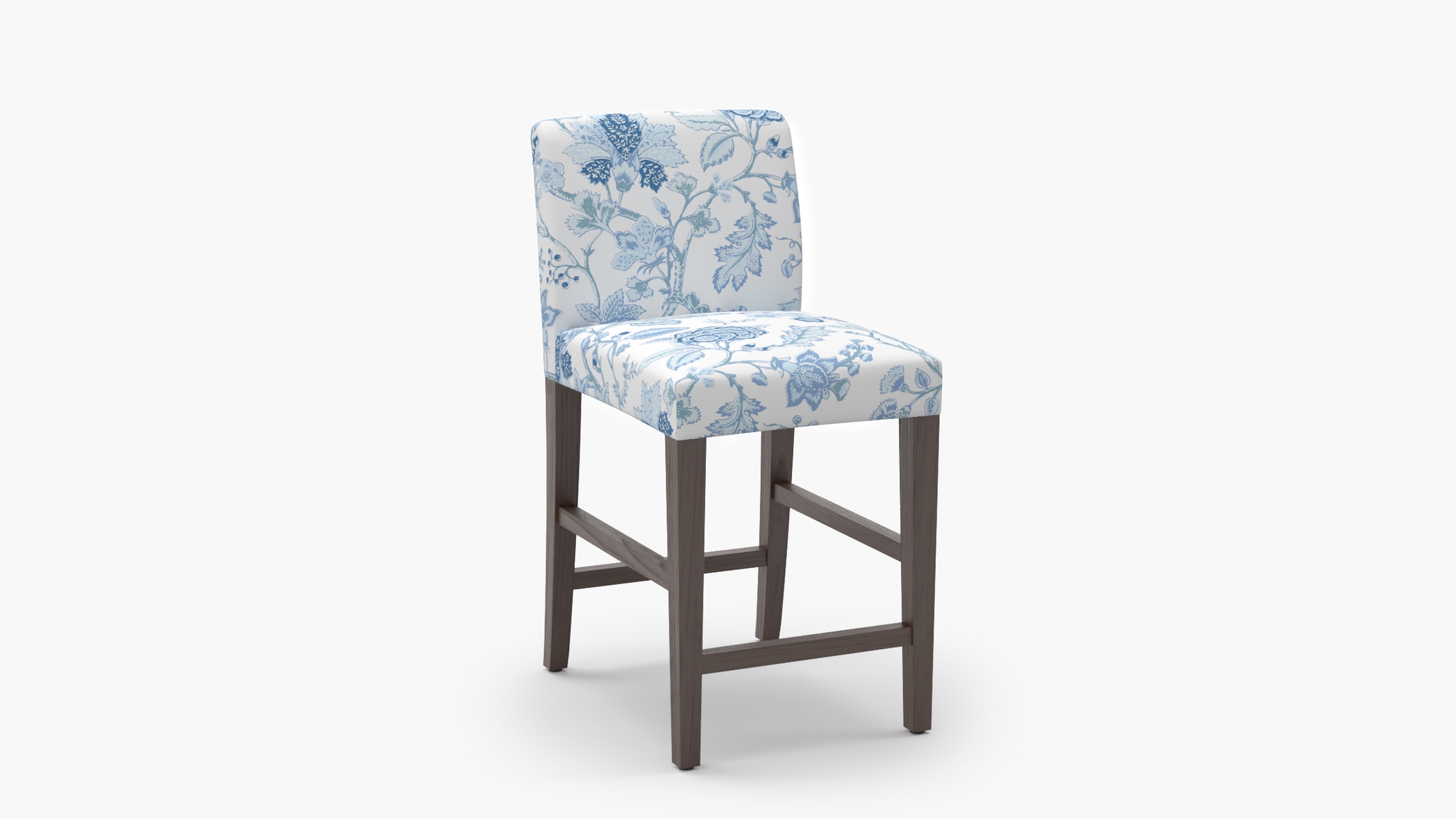 Signature Dining Counter Stool, Delft La Vendee, Espresso Square Tapered Leg - Image 1