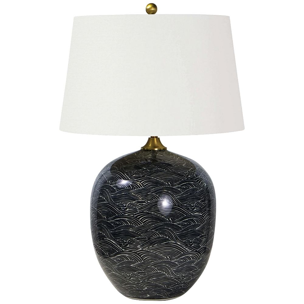 Regina Andrew Design Harbor Ebony Ceramic Table Lamp - Style # 86V35 - Image 0