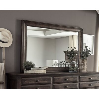 Oya Rectangle Dresser Mirror Weathered Burnished Brown - Image 0