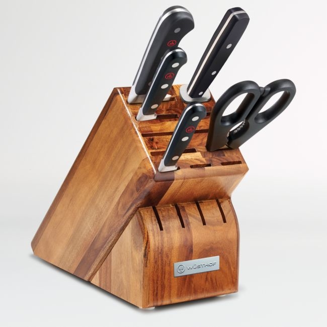 Wusthof ® Classic 6-Piece Acacia Knife Block Set - Image 0