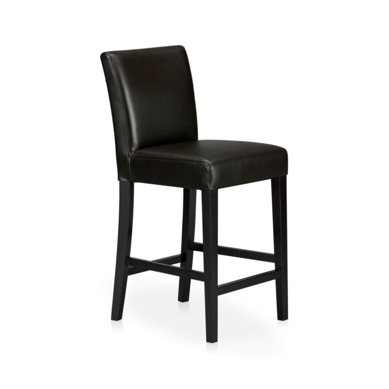 Lowe Onyx Leather Counter Stool - Image 3