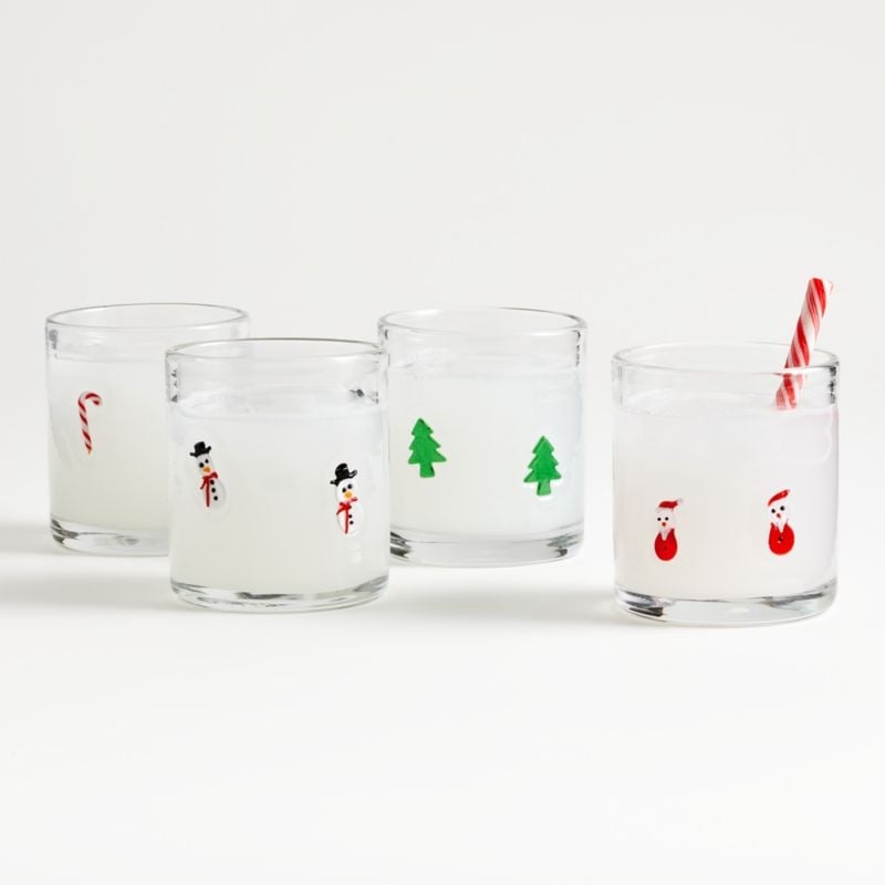 Snowman Double Old-Fashioned Glass - Image 1