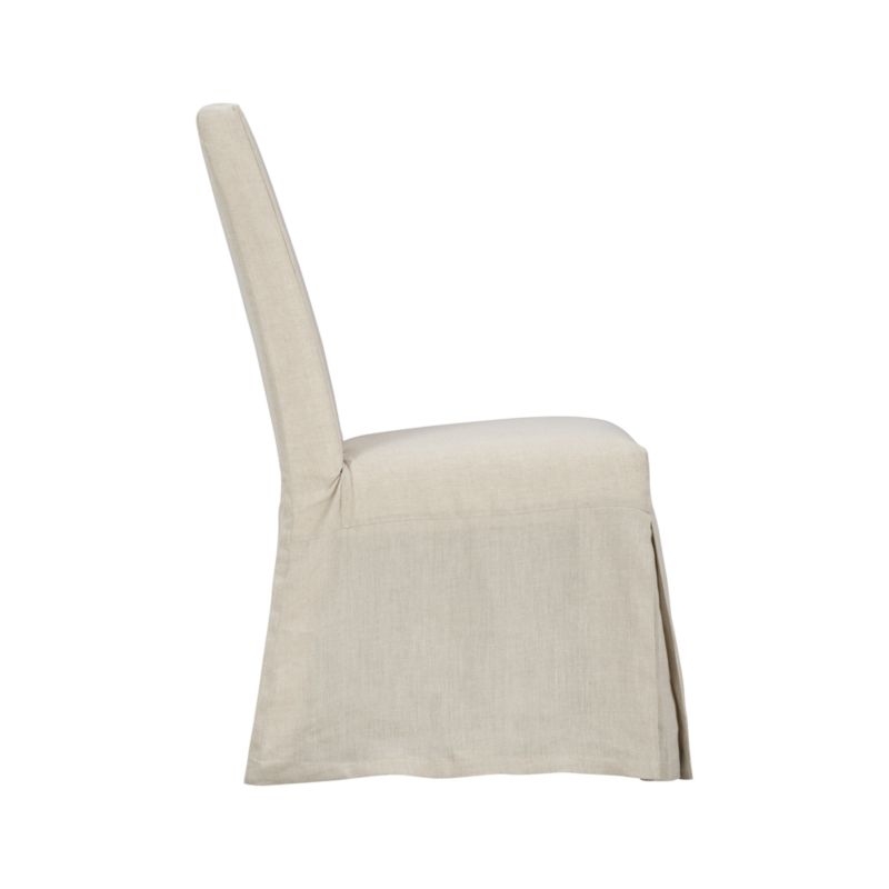 Slip Linen Slipcovered Dining Chair - Image 5