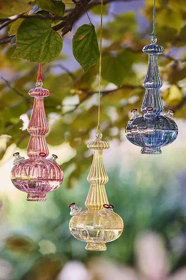 Glass Hummingbird Feeder - Image 0