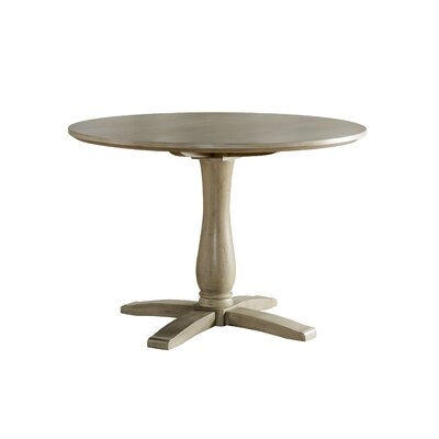 Hillsdale Furniture Ocala Wood Round Dining Table, Sandy Gray - Image 0