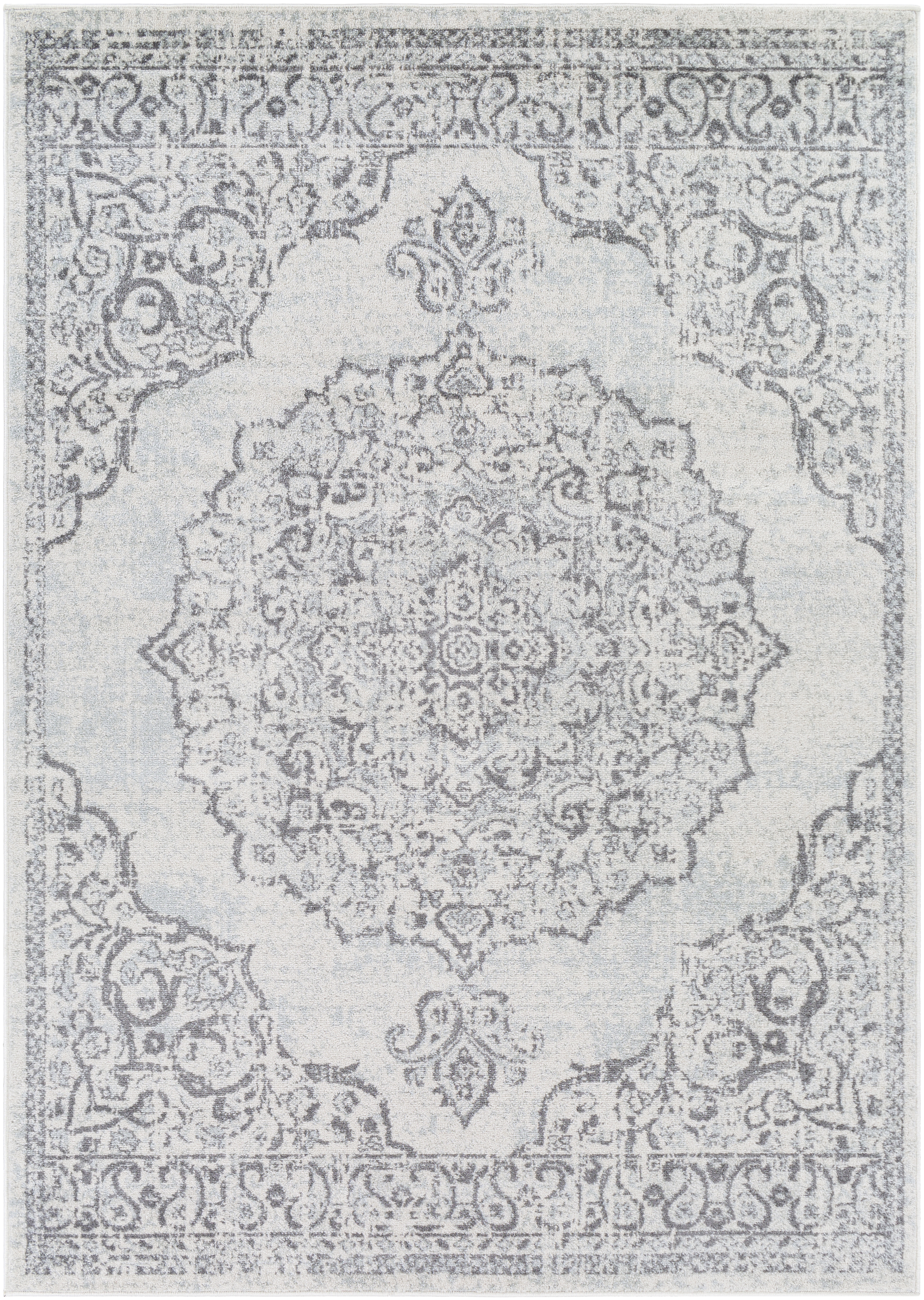Chester Rug, 7'10" x 10'3", Gray & Blue - Image 0