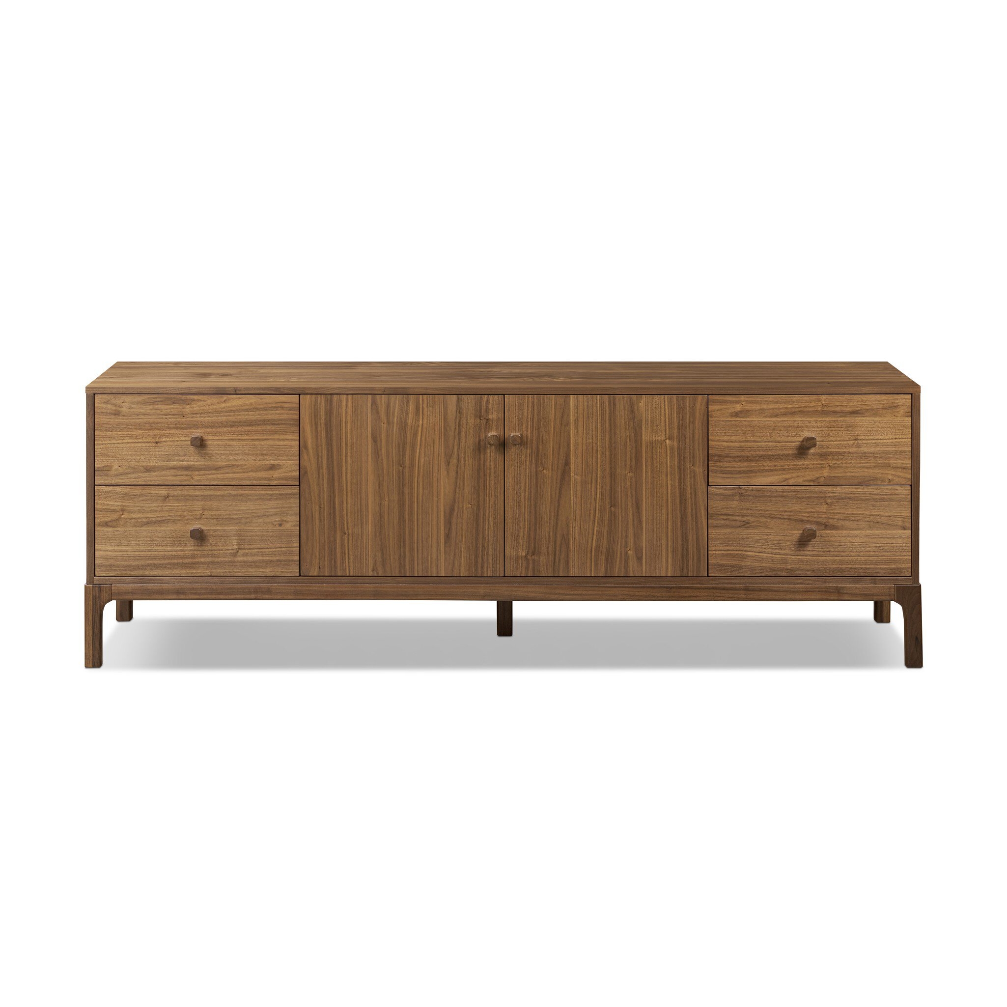 Arturo Media Console - Natural Walnut Veneer - Image 0