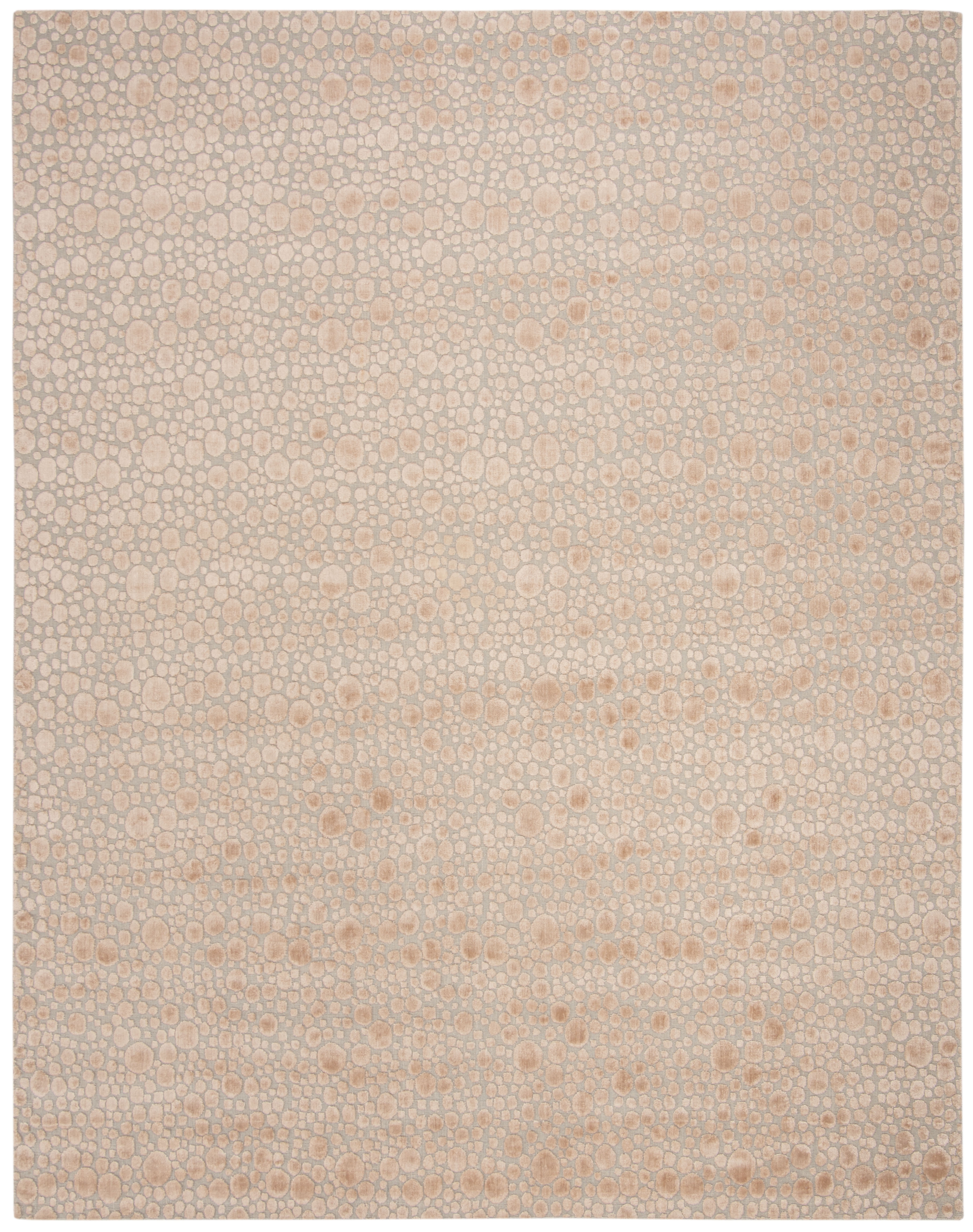 Arlo Home Hand Loomed Area Rug, MIR680B, Beige/Silver,  8' X 10' - Image 0