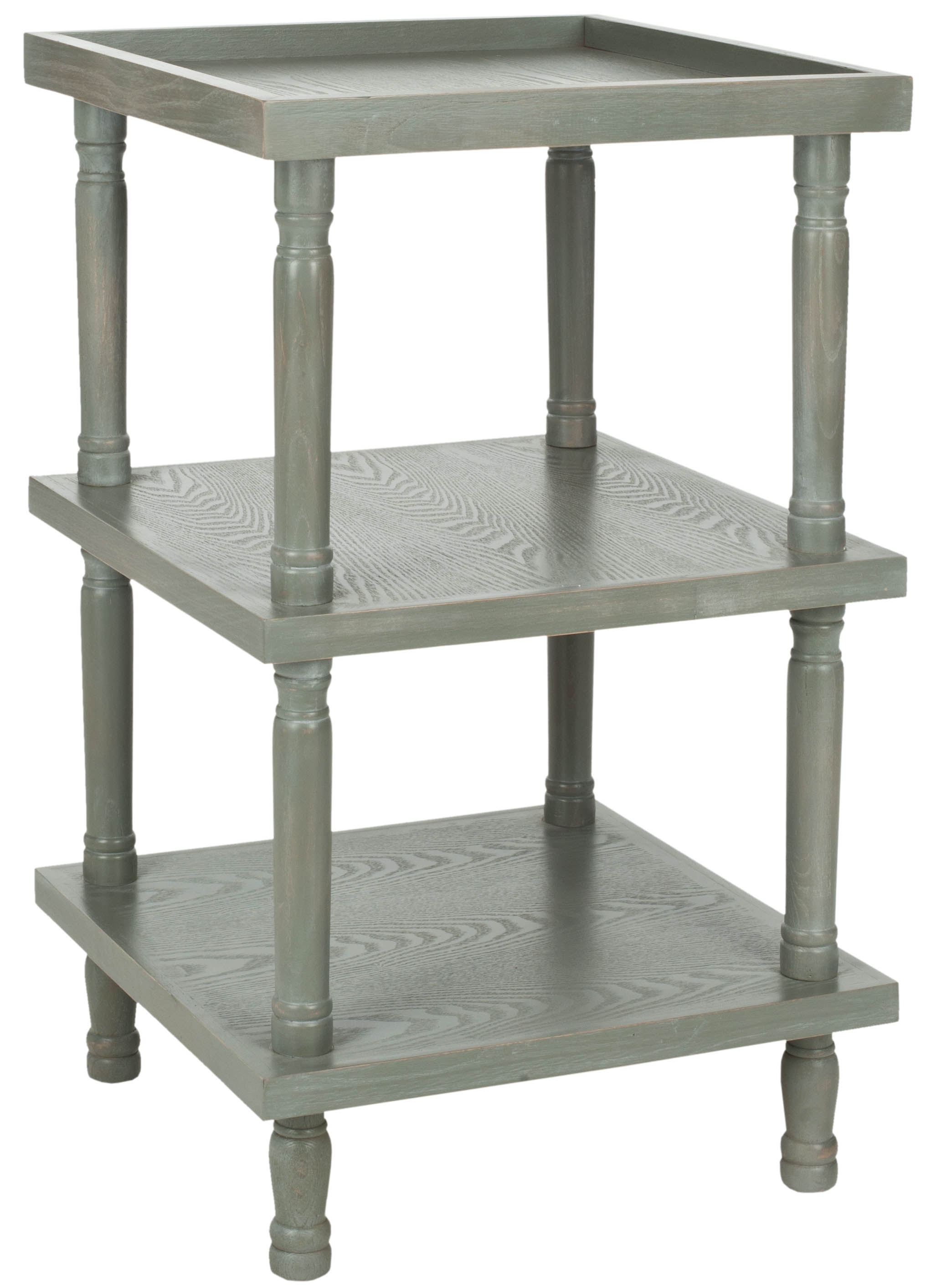 Esmeralda 3 Tier Side Table - French Grey - Safavieh - Image 1