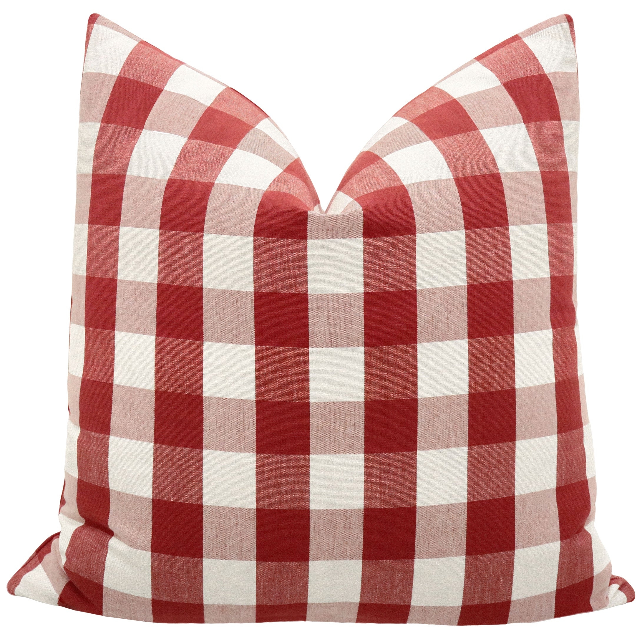 CHARLESTON CHECK // APPLE RED - 20" X 30" QUEEN SHAM - Image 0