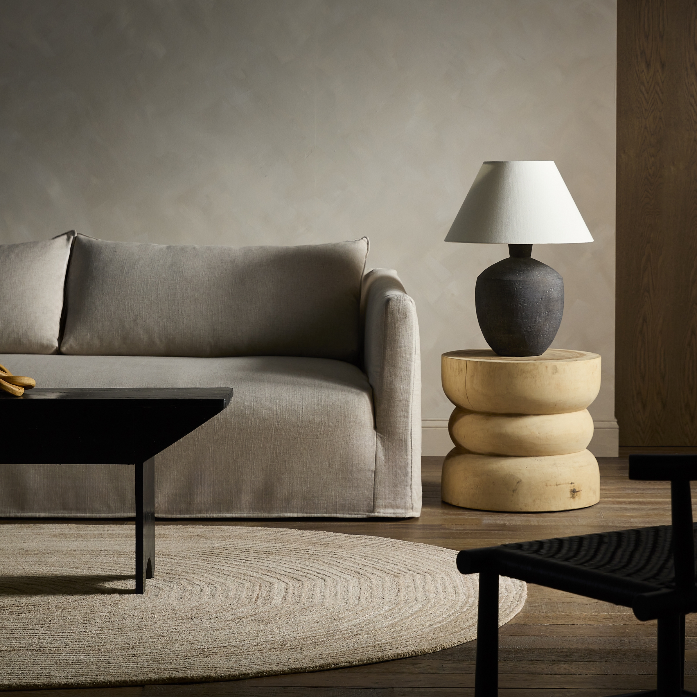 Cedar OKK01 Handmade Geometric Tan Irregular Area Rug (4'x5'11") - Image 5