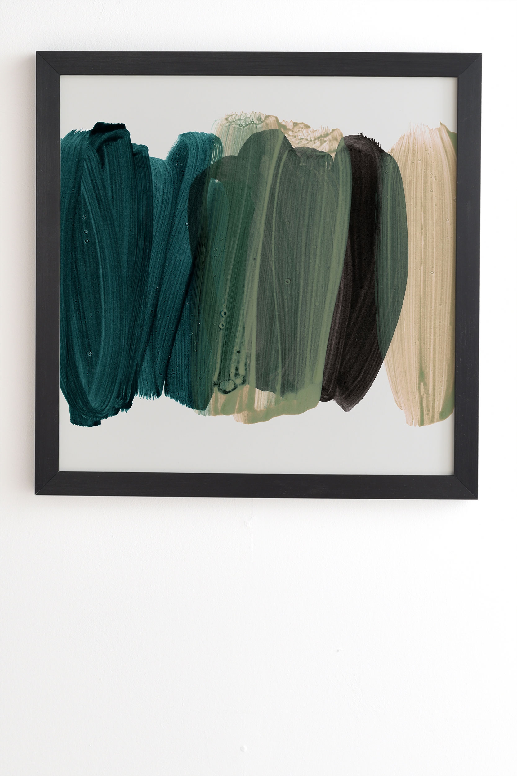 Minimalism 81 by Iris Lehnhardt - Framed Wall Art Basic Black 12" x 12" - Image 1