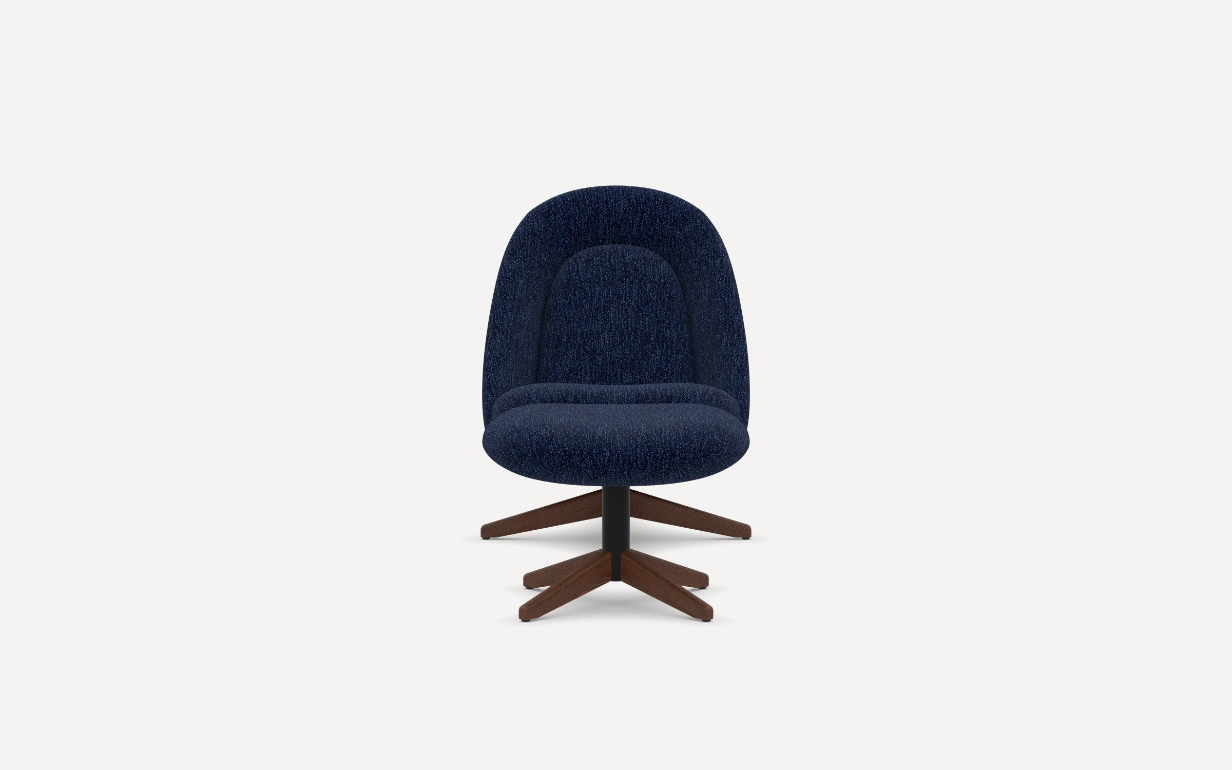 Airmail Chair with Ottoman - Navy Blue - Performance Boucle - Image 8