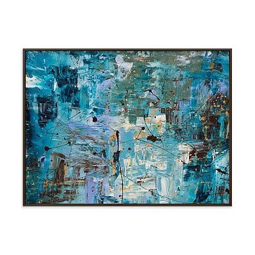 Blue Ocean, White Wood Frame, 16"x20" - Image 2