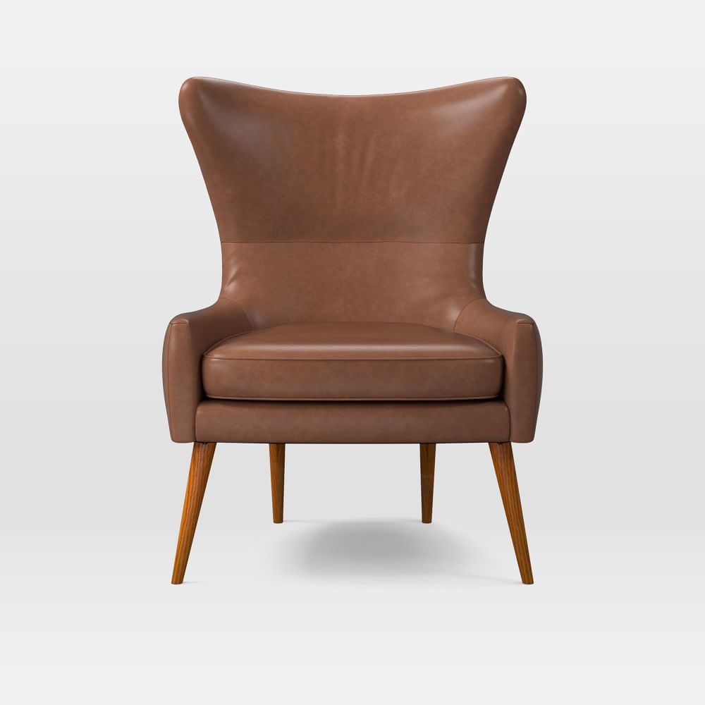 Erik Wing Chair, Charme Leather, Cigar - Image 0