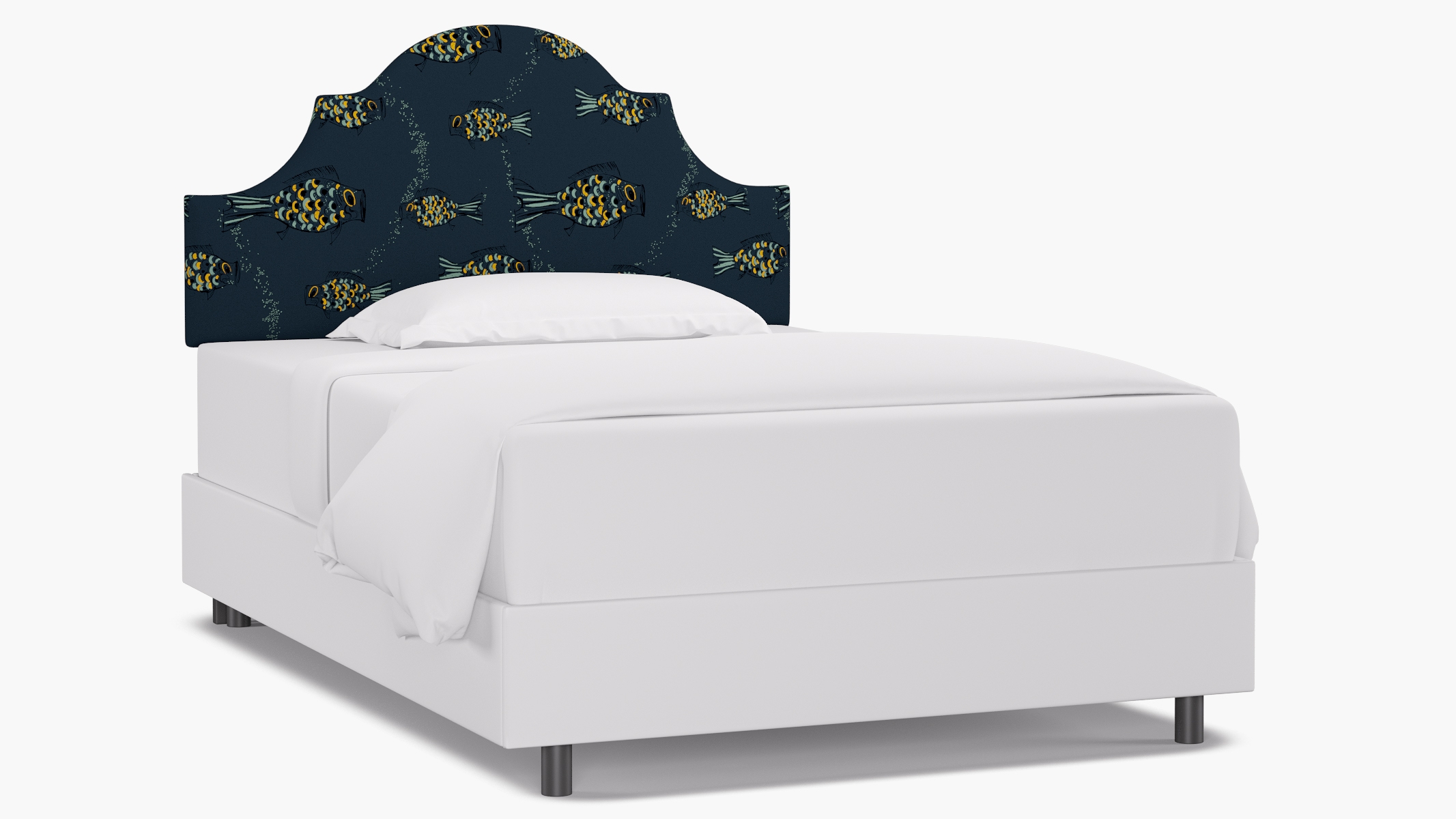 Regency Headboard, Indigo Sakana, Full - Image 0