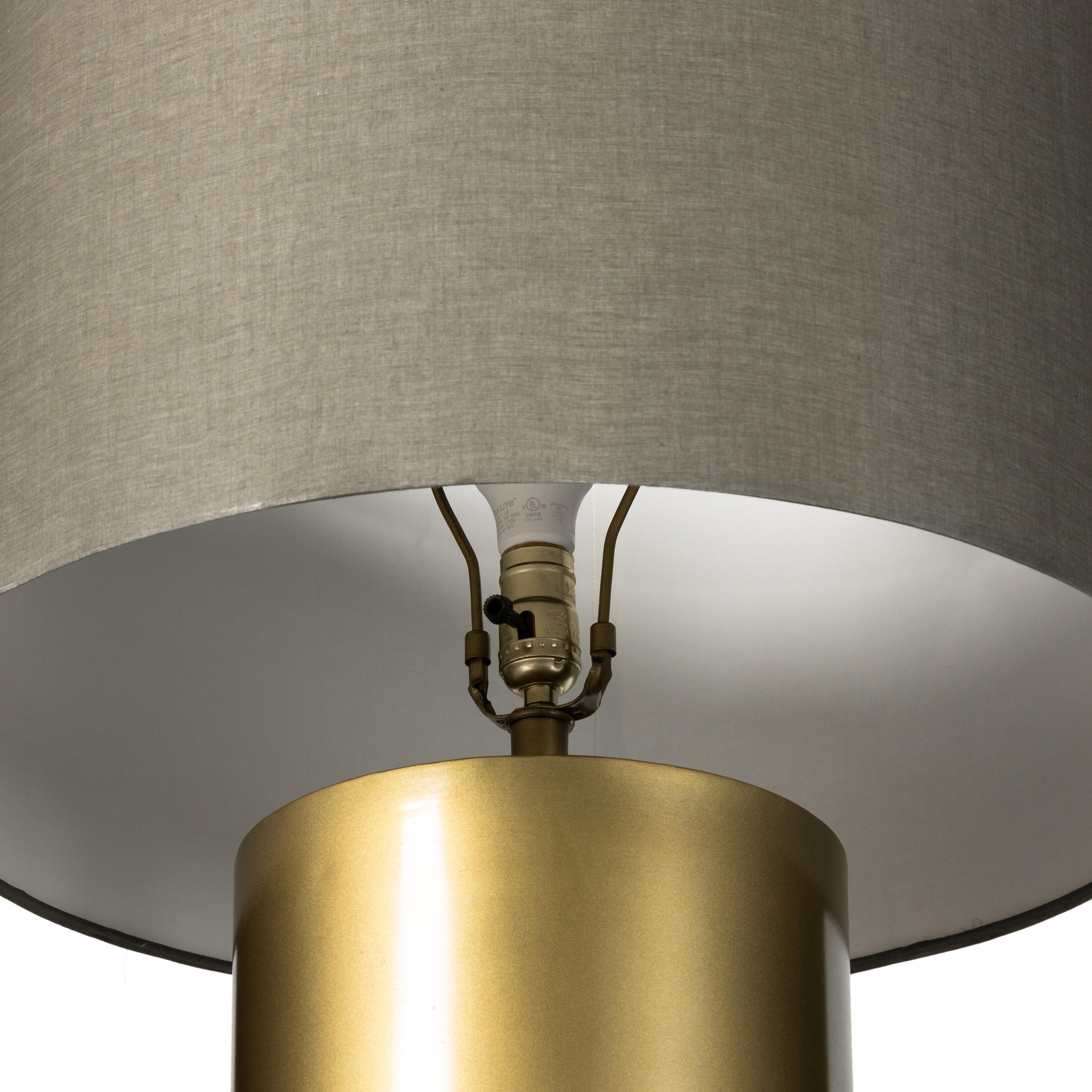 Cameron Floor Lamp-Ombre Antique Brass - Image 10
