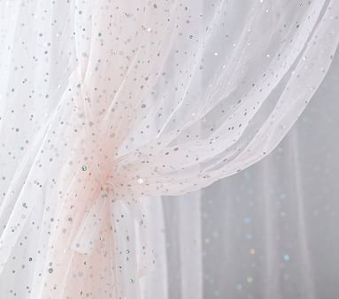 Iridescent Blush Glitter Canopy - Image 1