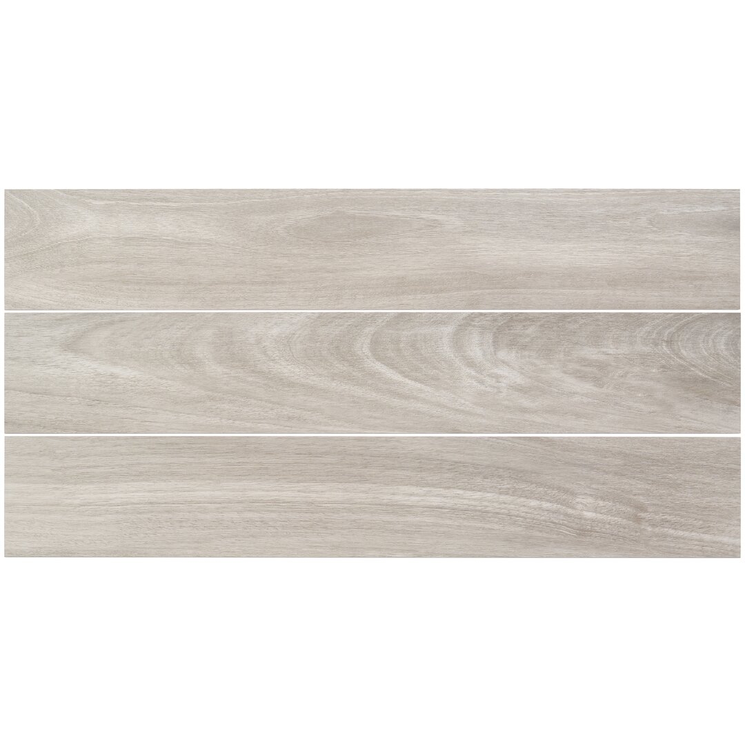 Bond Tile Basswood 8"" x 47"" Porcelain Wood Look Wall & Floor Tile - Image 0