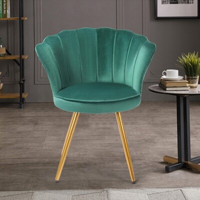 22'' Wide Tufted Velvet Side Chair - Image 0