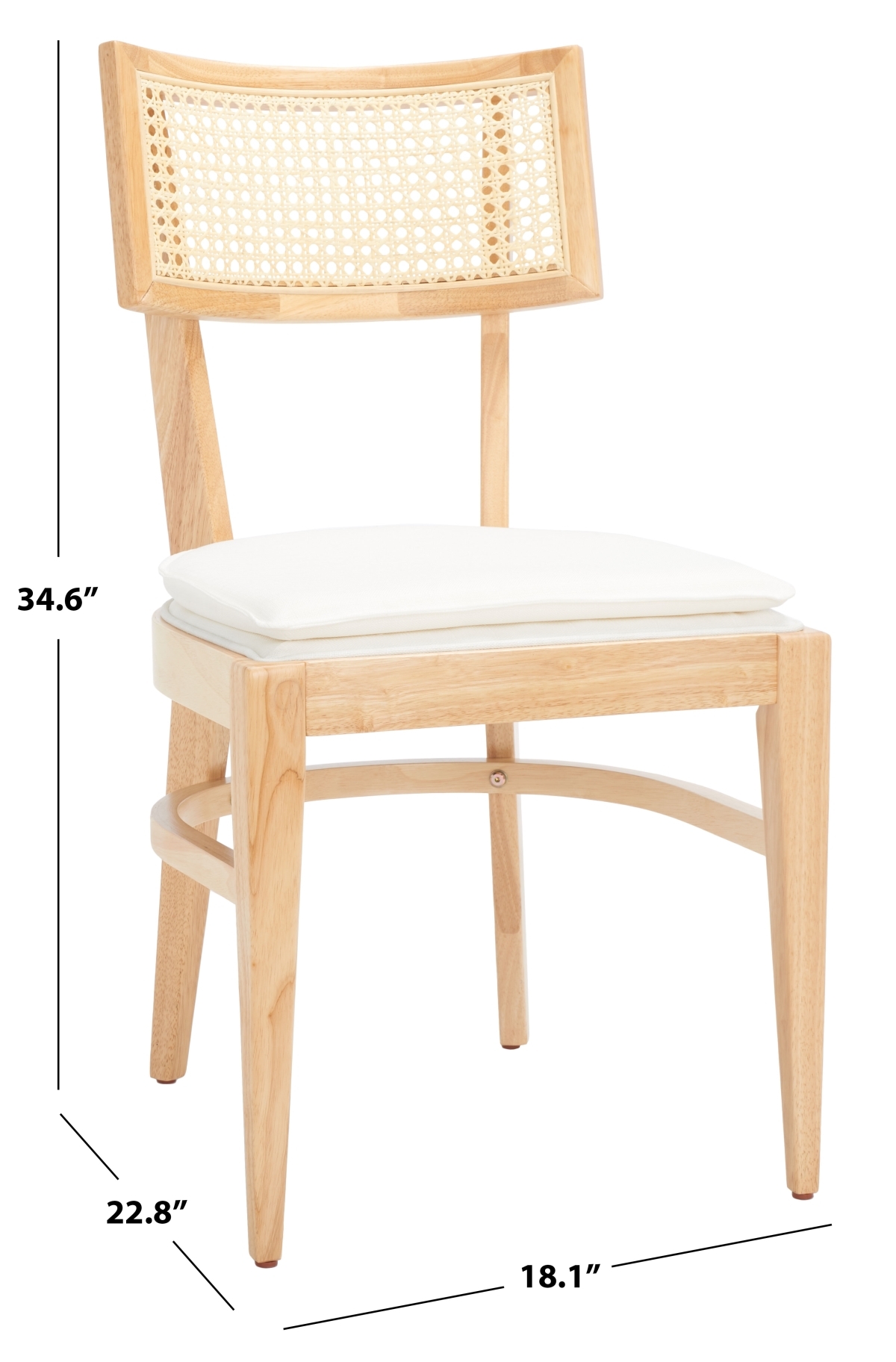 Galway Cane Dining Chair - Natural - Safavieh - Image 5