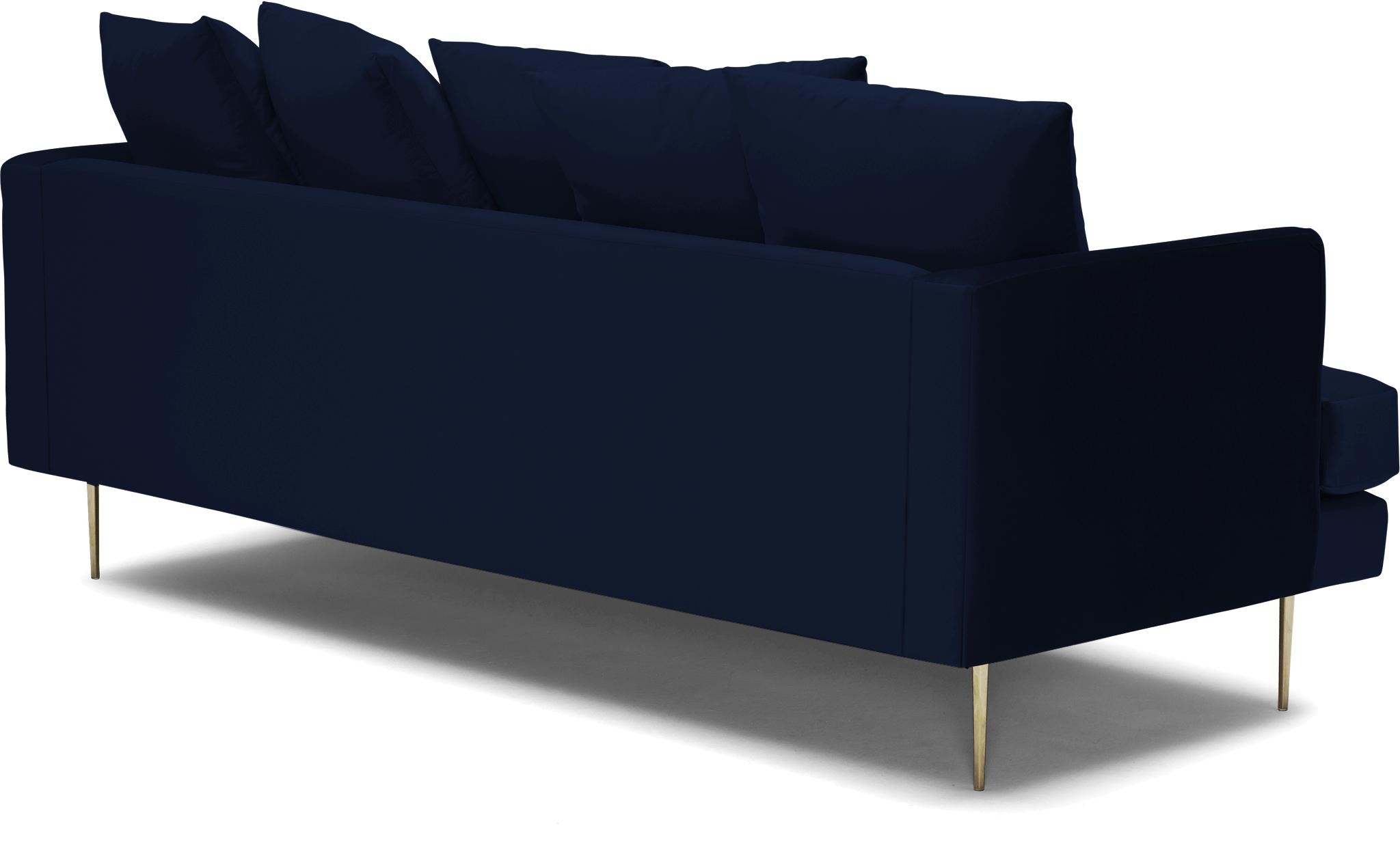 Blue Aime Mid Century Modern Sofa - Royale Cobalt - Image 3