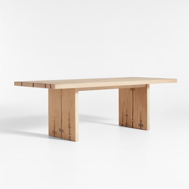 Papillon 88" Oak Wood Dining Table by Laura Kim - Image 0
