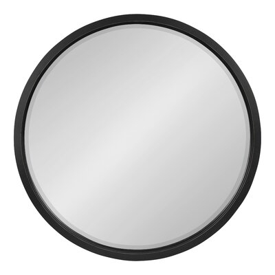 Round Framed Wall Mirror 32" Diameter White - Image 0