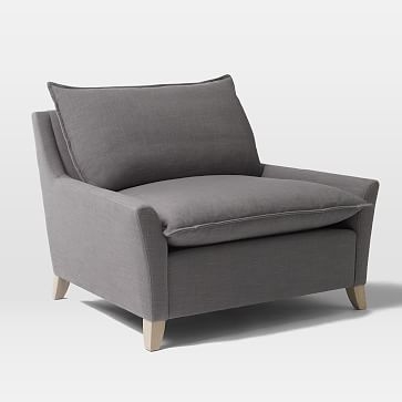 Bliss Chair and a Half, Astor Velvet, Evergreen, Ash - Image 2