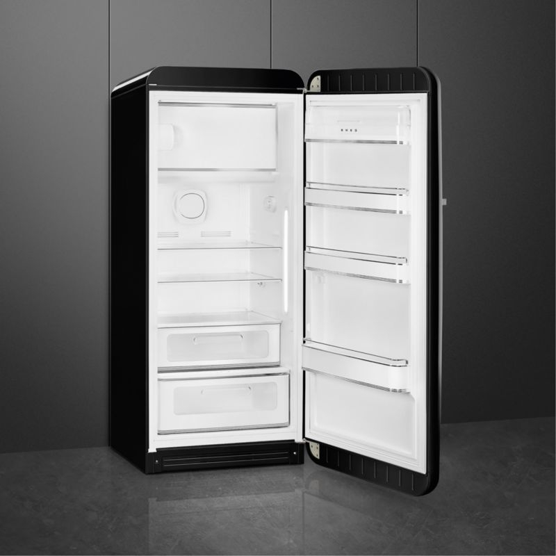 SMEG FAB 28 Full-Size Black Right-Hinge Refrigerator - Image 1