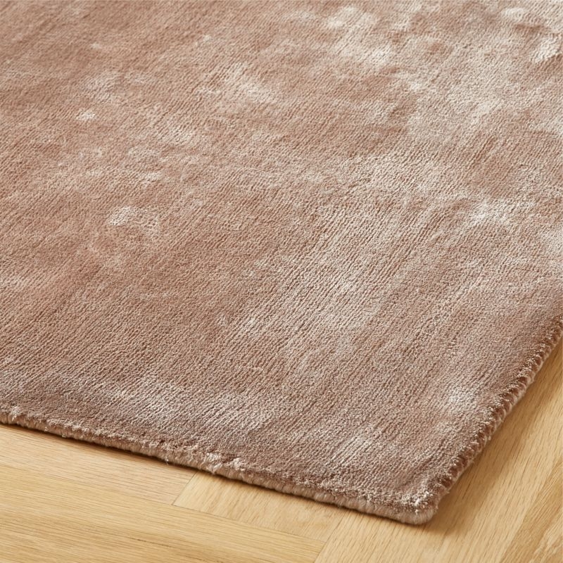 Anders Dusty Rose Pink TENCEL™ Lyocell Area Rug 6'x9' - Image 1