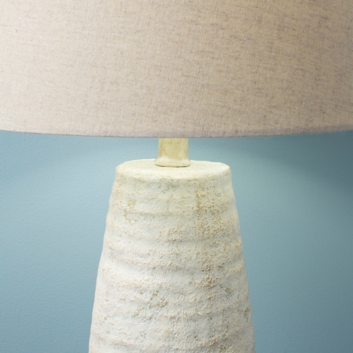 Maggie Table Lamp, Ivory, 26" - Image 1