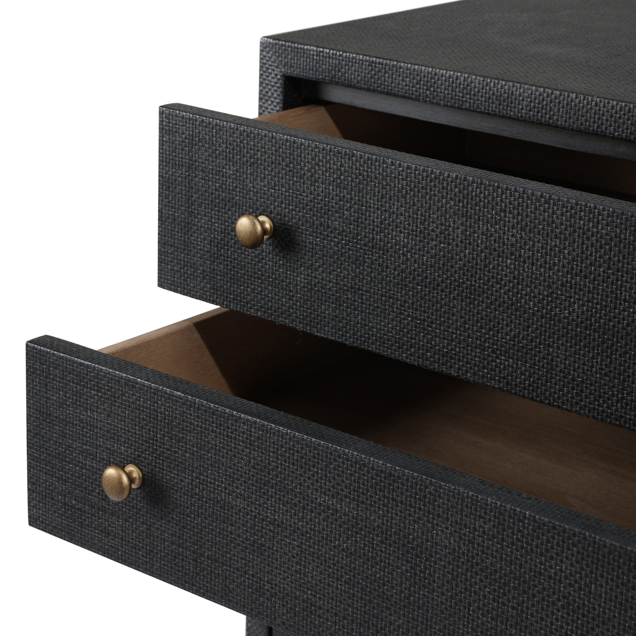 Fiona Tall Dresser - Black Raffia - Image 9