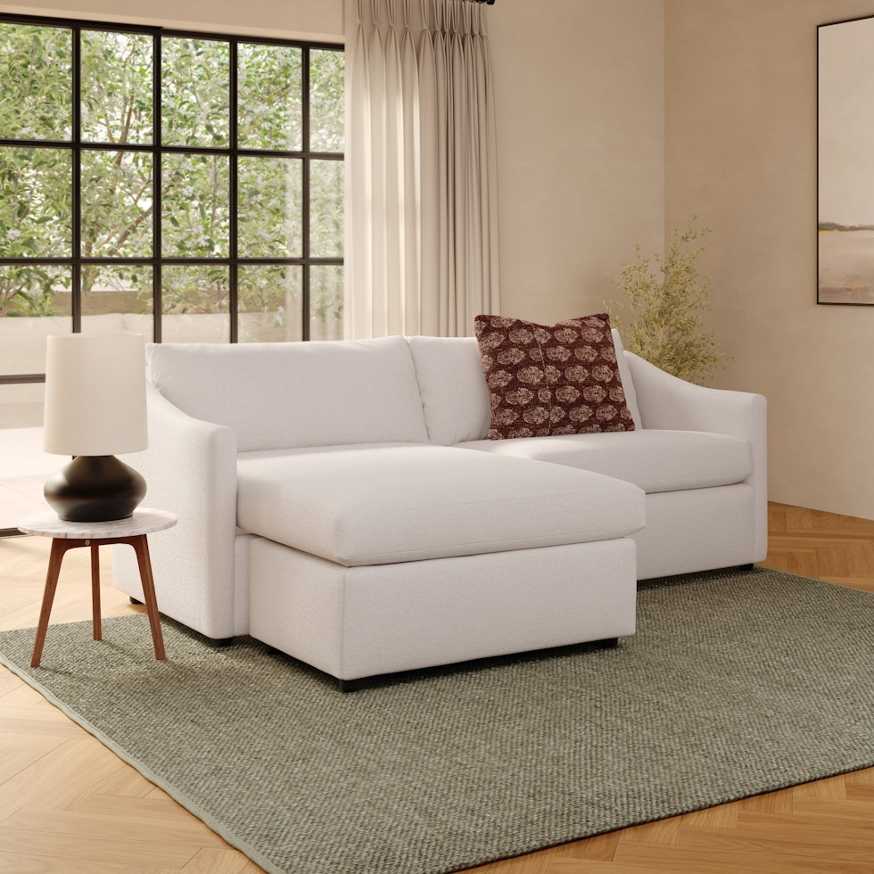 Landry 84.5" Reversible Storage Sectional - Napa White - Image 0