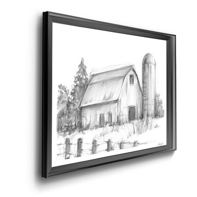 Black and White Barn Study - Picture Frame Print - Image 0