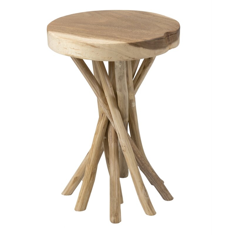 Selah 20'' Tall Solid Wood Tree Stump End Table - Image 0