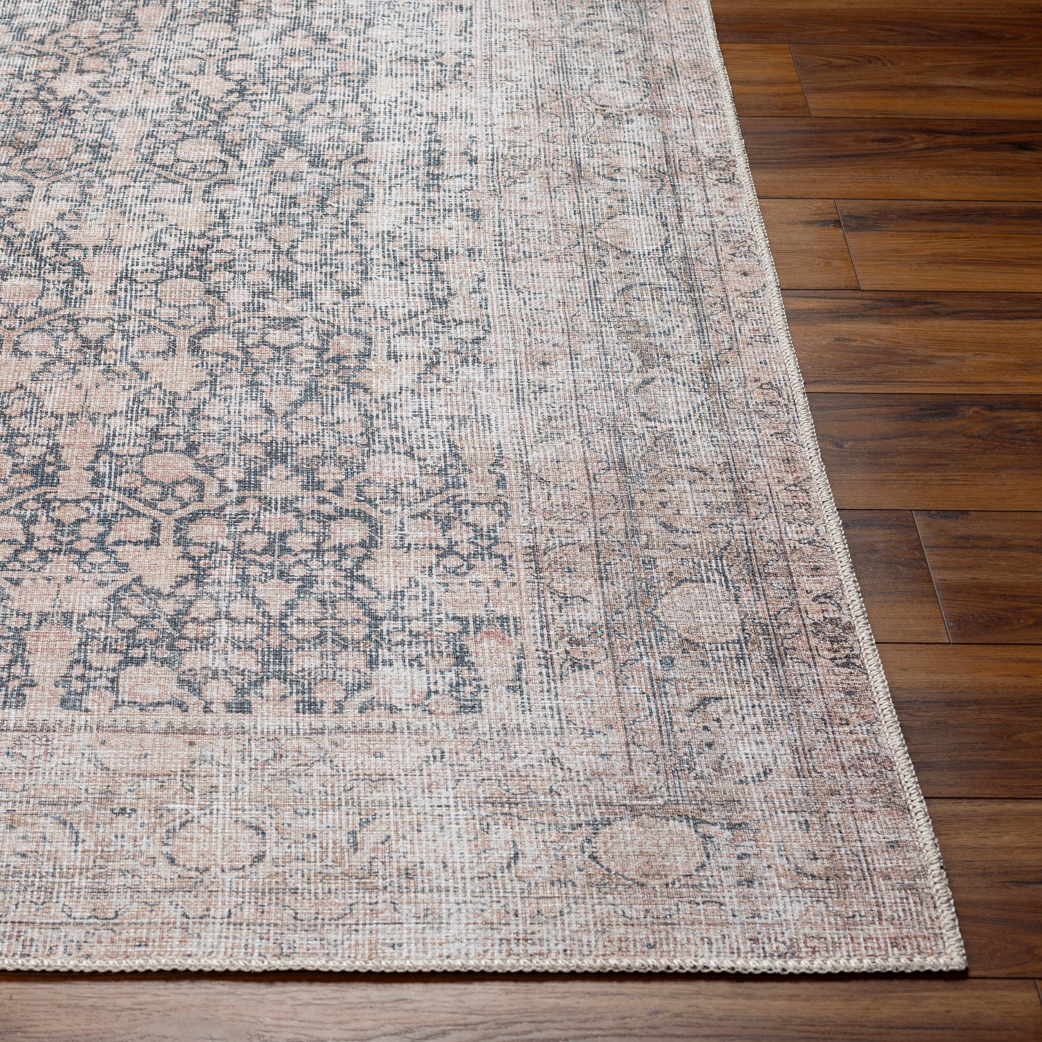 Amelie Beige Indoor 2'7" x 7'10" Machine Woven Rug - Image 1