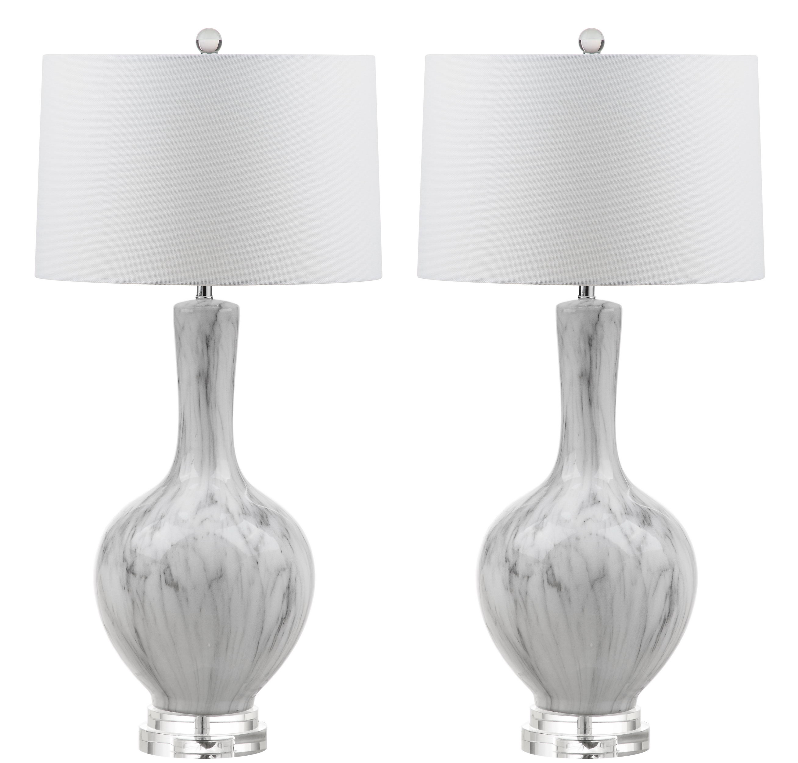 Griffith Table Lamp - White/Grey - Arlo Home - Image 0
