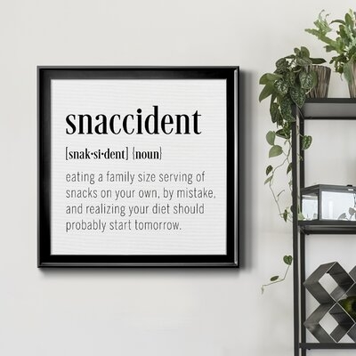 Snaccident Definition-Premium Framed Canvas - Ready To Hang - Image 0