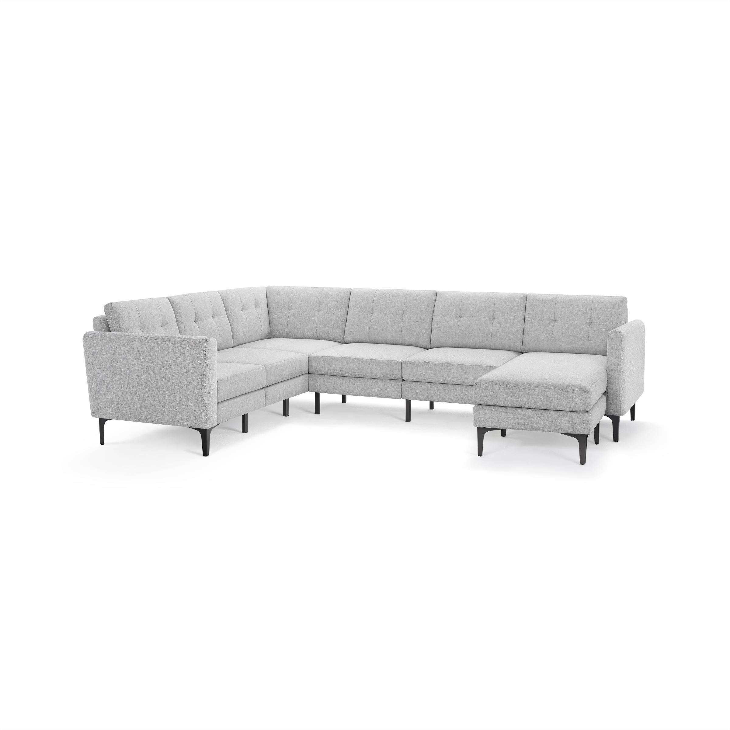 Nomad 6-Seat Corner Sectional with Chaise in Crushed Gravel - Image 1