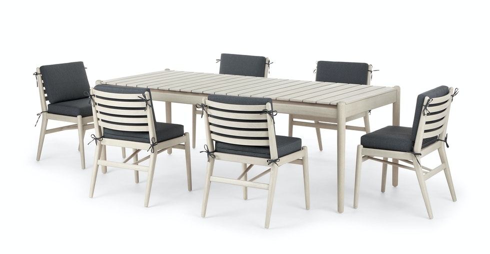Lagora Washed Oak Dining Set - Image 0