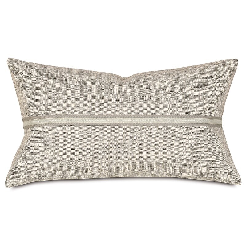 Thom Filicia Home Collection by Eastern Accents Draper Feathers Lumbar Pillow Cover & Insert - Image 0