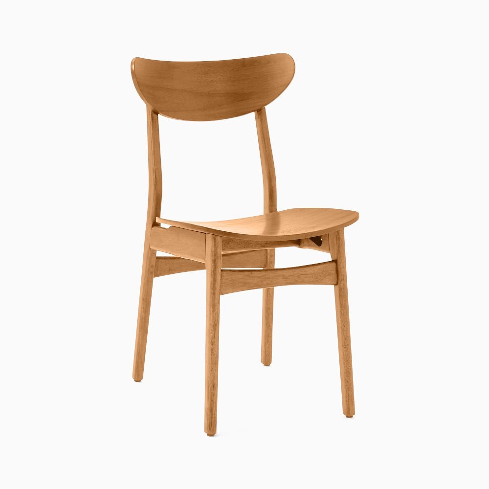 Classic Cafe Wood Dining Chair, Acorn, Set of 2 - Image 0